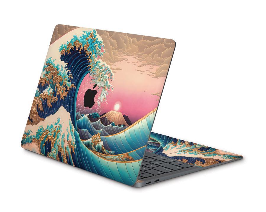Golden Hokusai Great Wave MacBook Air 13" (2018-2020) Skin