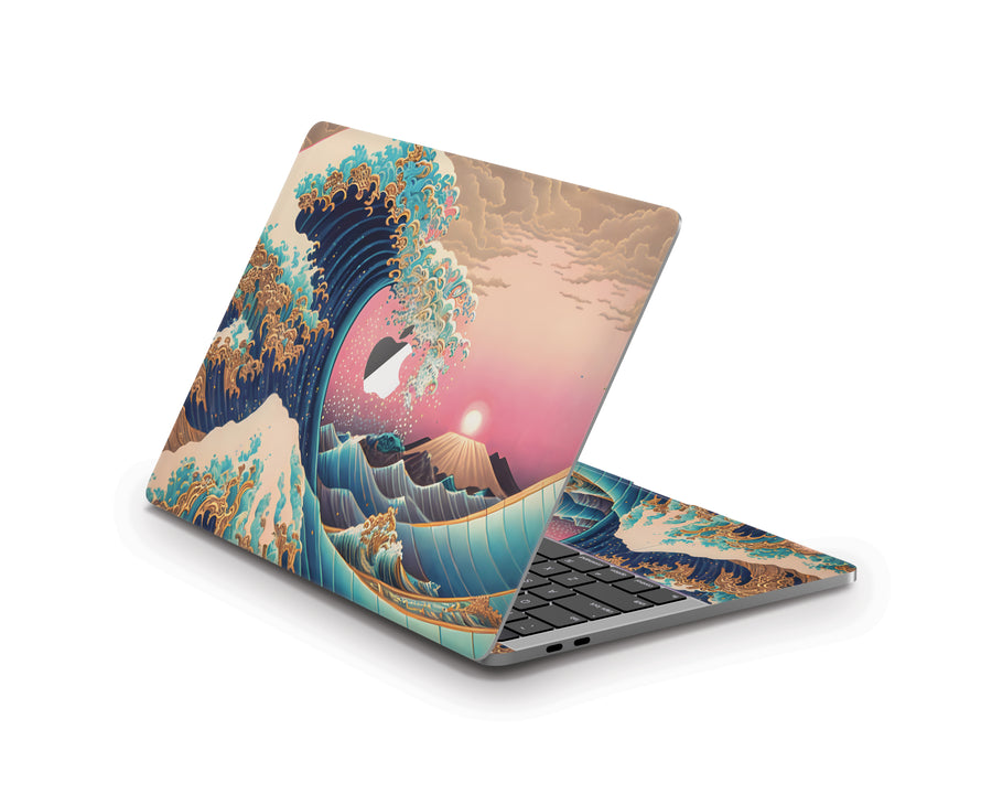 Golden Hokusai Great Wave MacBook Pro 13" (2016-2017) Skin