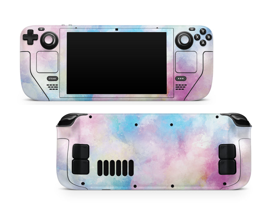 Cotton Candy Watercolor Steam Deck Skin