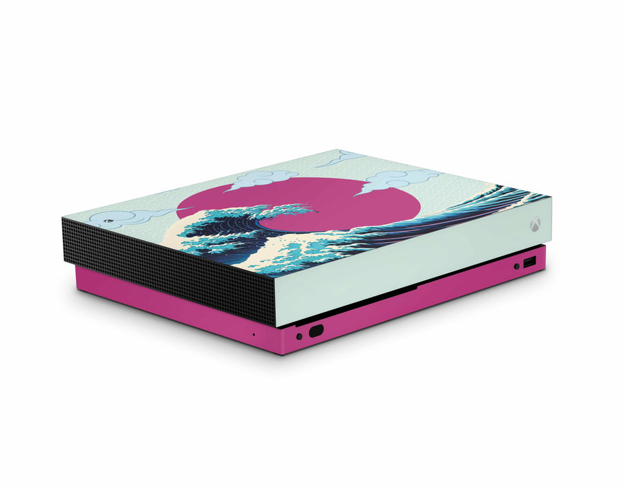 Hokusai Great Wave Clouds Edition Xbox One X Skin
