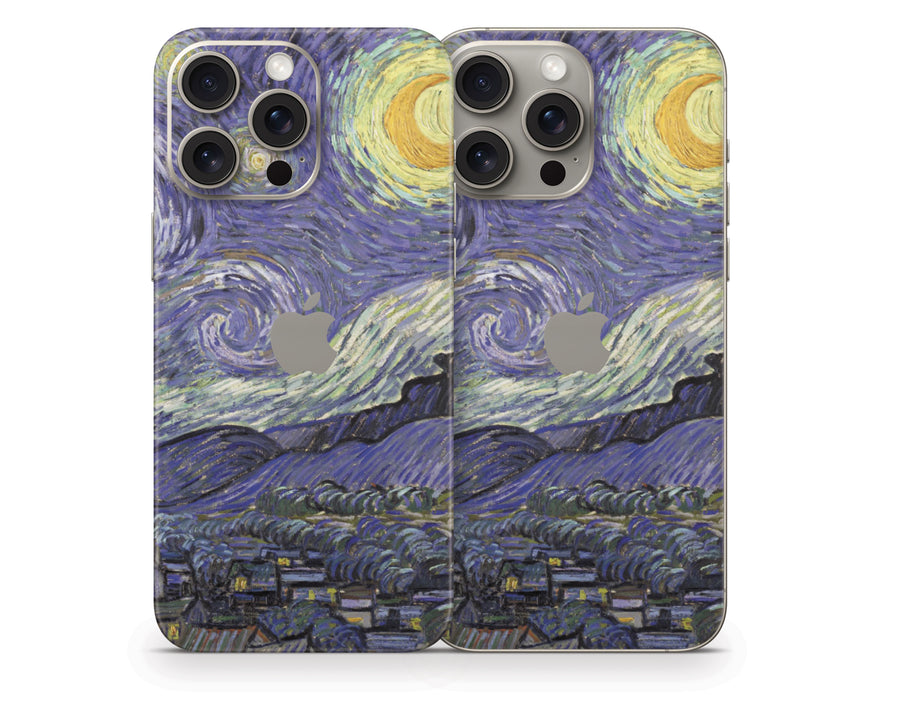Starry Night By Van Gogh iPhone 15 Series Skin