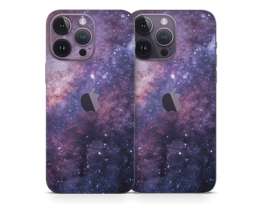 Purple Galaxy iPhone 14 Series Skin
