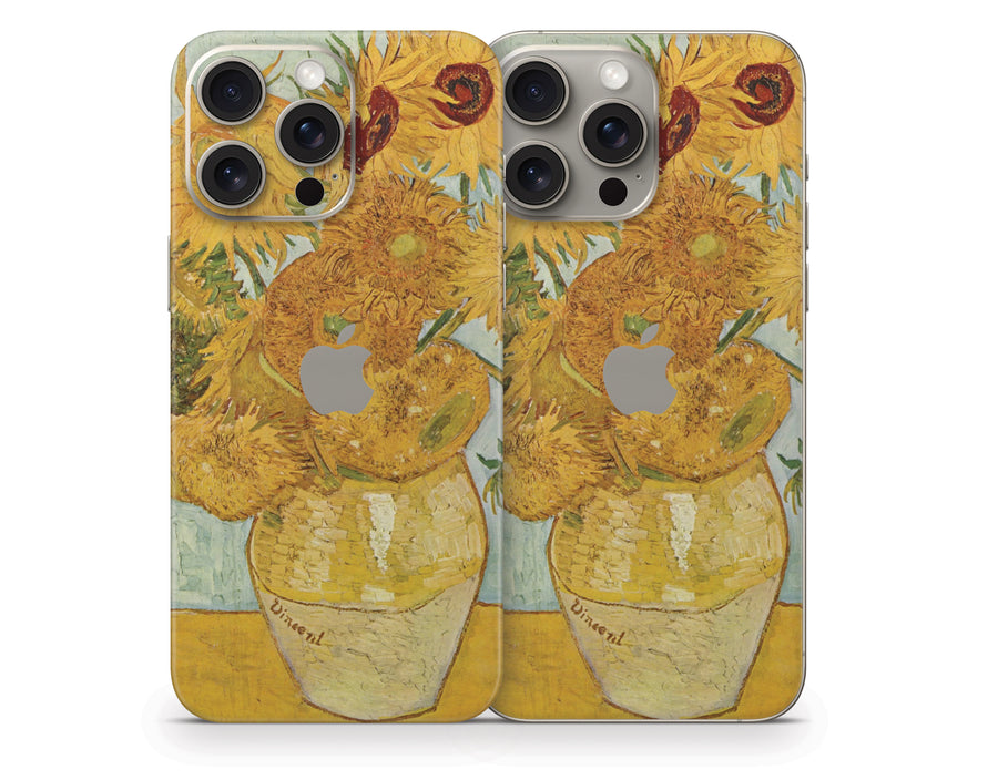 Twelve Sunflowers By Van Gogh iPhone 15 Series Skin