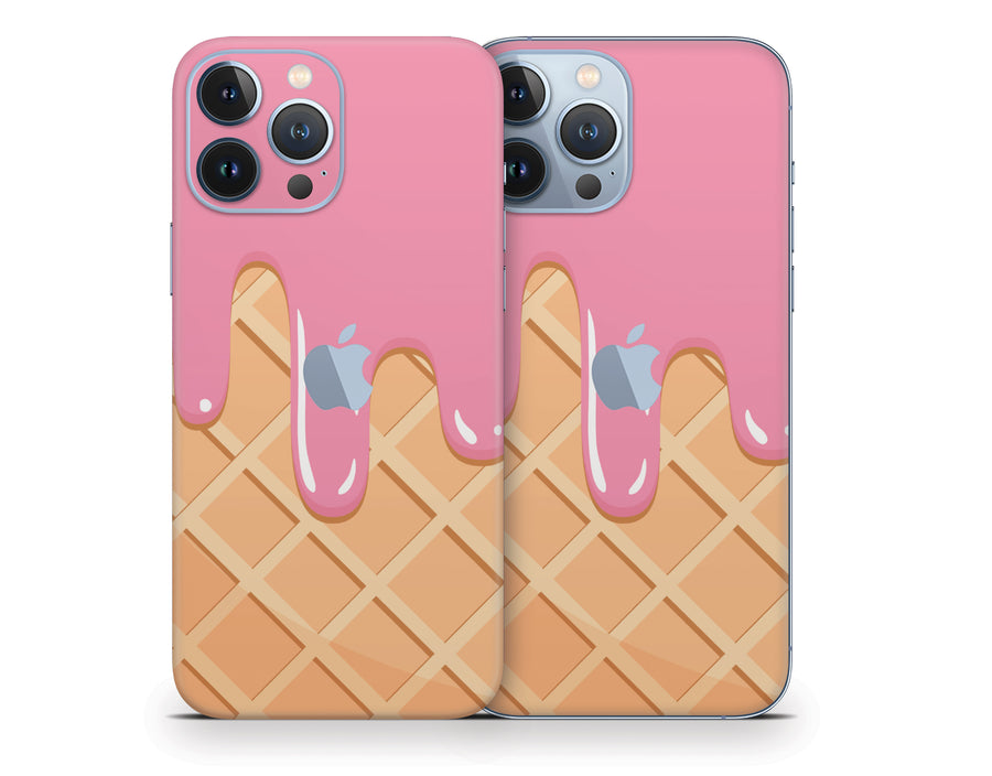 Melted Ice Cream Cone iPhone 13 Series Skin