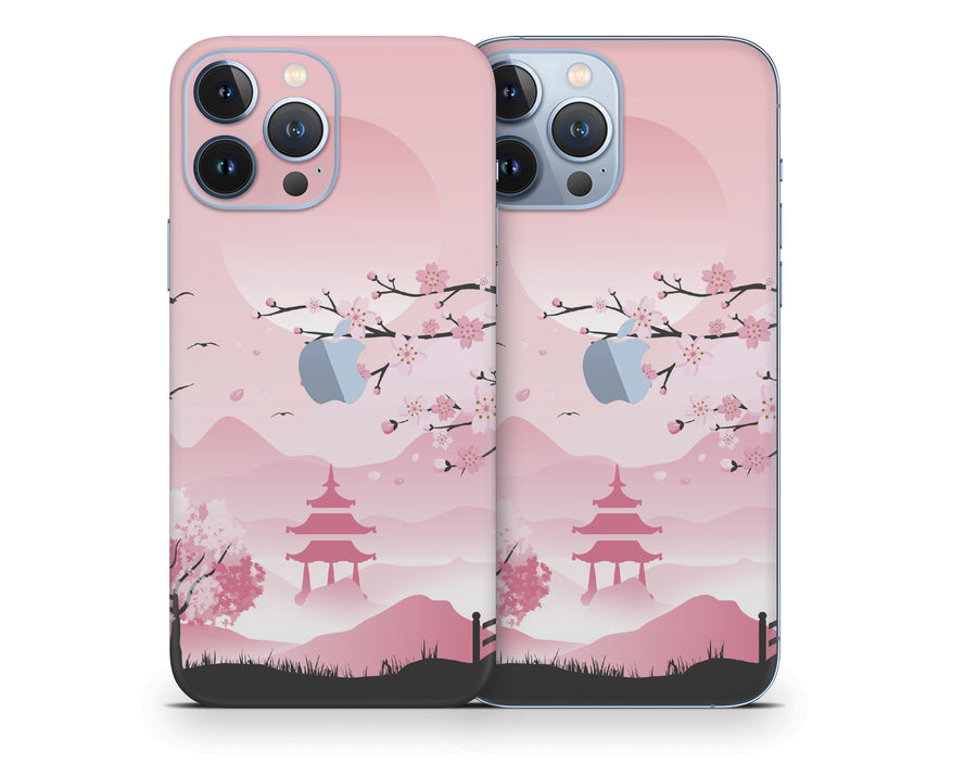 Pink Sakura iPhone 13 Series Skin