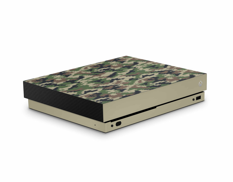 Classic Pixel Camouflage Xbox One X Skin