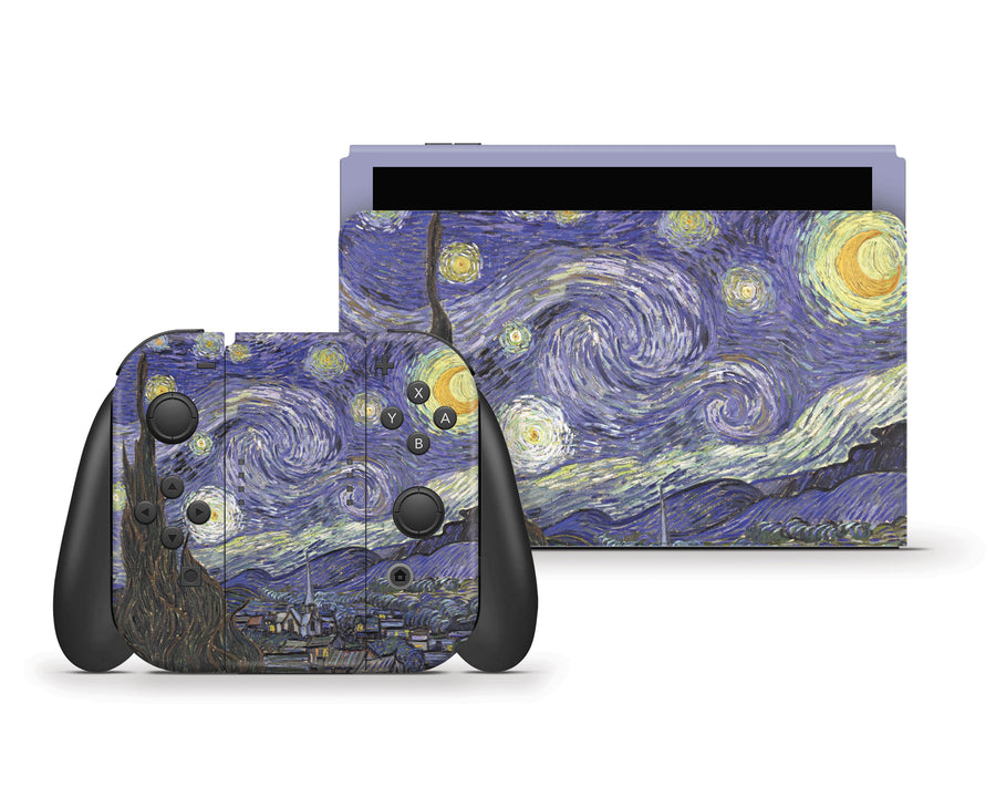 Starry Night By Van Gogh Nintendo Switch OLED Skin