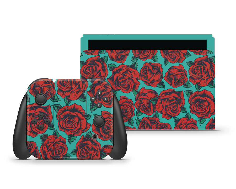 Rose Camouflage Nintendo Switch OLED Skin