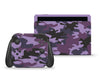 Purple Camouflage Nintendo Switch OLED Skin