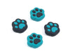 Teal and Black Paw Outline Thumb Grips - Switch, Switch OLED, Switch Lite