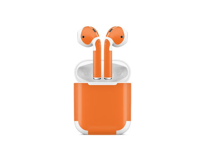 Sticky Bunny Shop AirPods 1 Orange Classic Solid Color AirPods 1 Skin | Choose Your Color