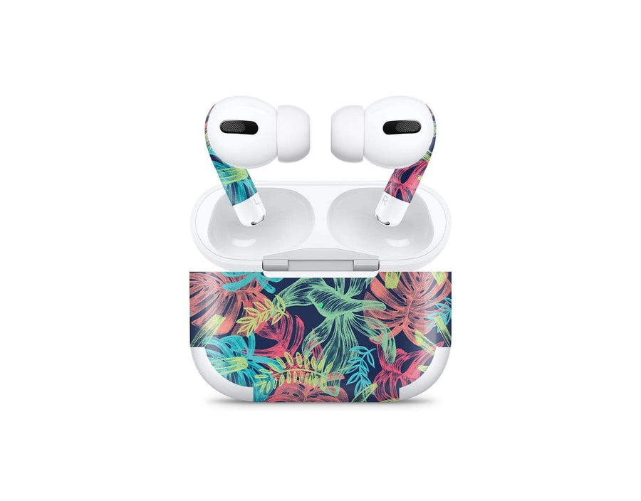 Sticky Bunny Shop AirPods Pro Neon Tropical Leaves AirPods Pro Skin