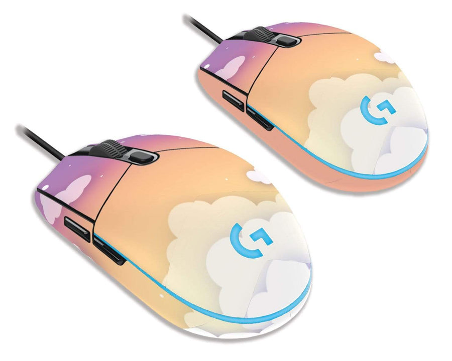 Sticky Bunny Shop Mouse Skins Sunset Clouds In The Sky Logitech G203 Prodigy Mouse Skin