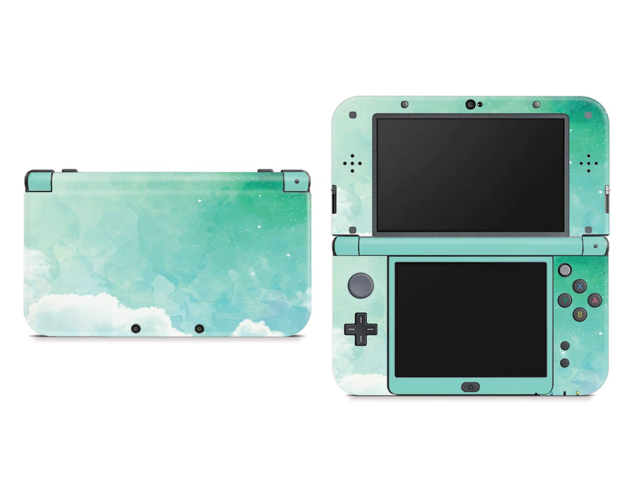 Sticky Bunny Shop Nintendo 3DS XL New 3DS XL Green Sky Clouds Nintendo New 3DS XL Skin