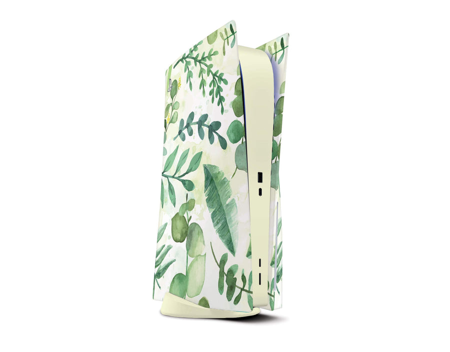 Sticky Bunny Shop Playstation 5 Watercolor Leaves PS5 Skin