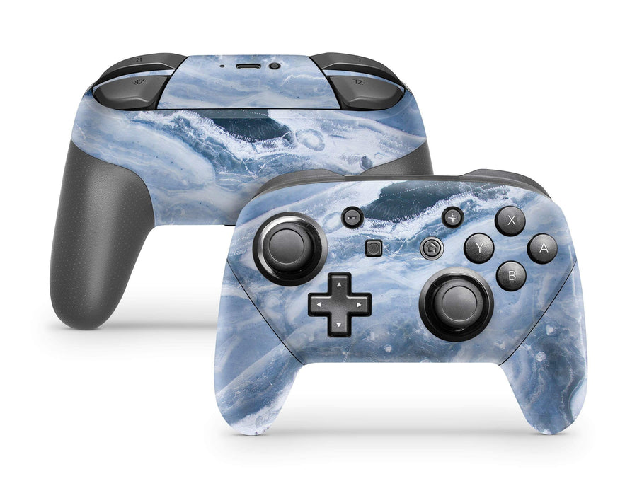 Sticky Bunny Shop Pro Controller Blue Marble Nintendo Switch Pro Controller Skin