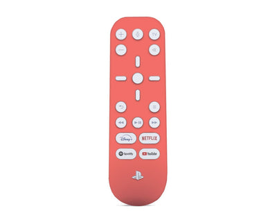 Sticky Bunny Shop PS5 Media Remote Coral Classic Solid Color PS5 Media Remote Skin | Choose Your Color