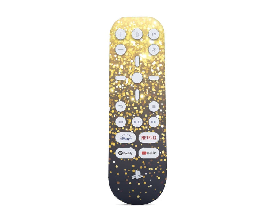 Sticky Bunny Shop PS5 Media Remote Gold Simple Dots PS5 Media Remote Skin