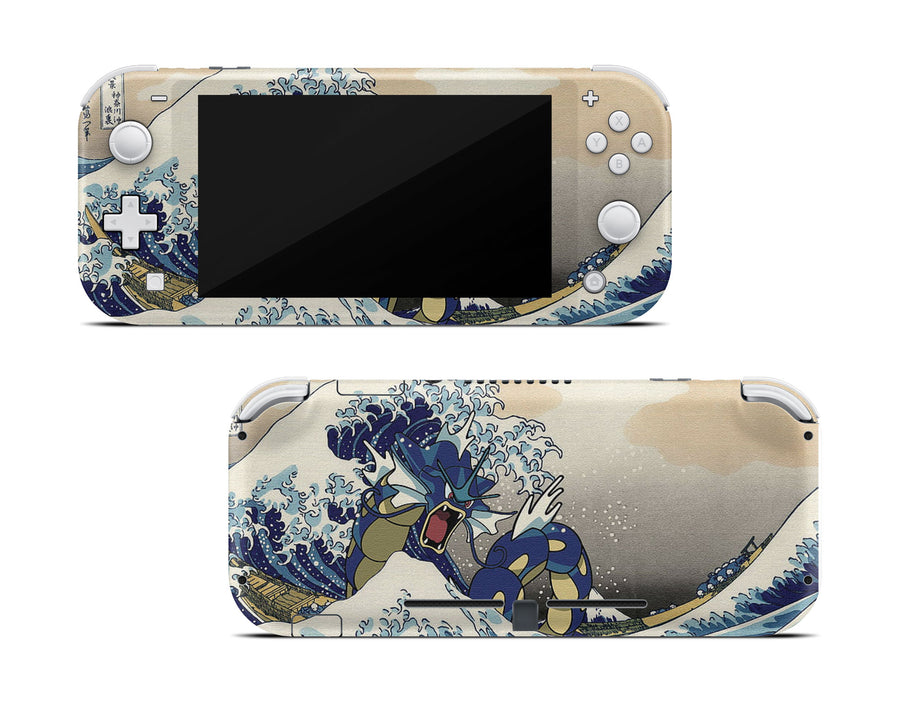 Sea Dragon Hokusai Nintendo Switch Lite Skin