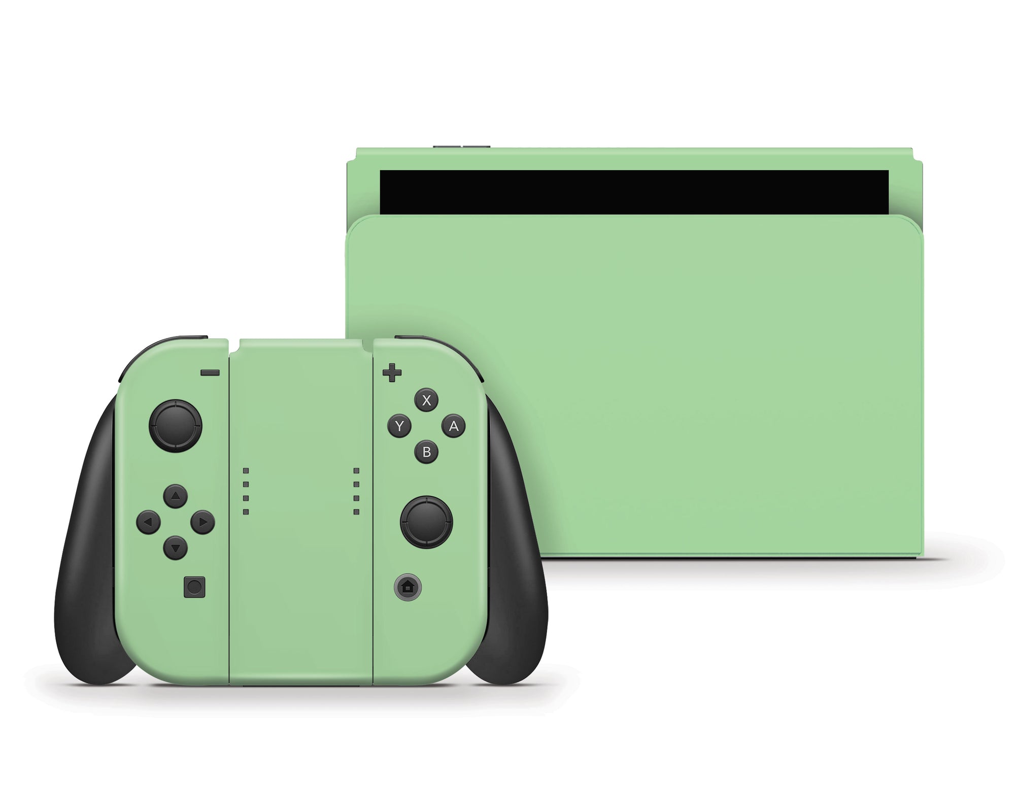 Pastel Green nintendo switches skin ,Retro Colorwave switch OLED skin -  Tackydesign