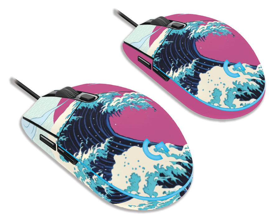Hokusai Great Wave Clouds Edition Logitech G203 Prodigy Mouse Skin