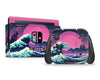 Vaporwave Hokusai Great Wave Nintendo Switch Skin