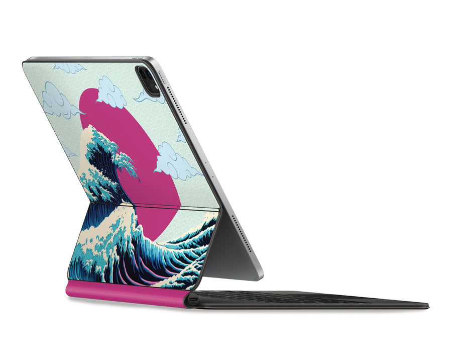 Hokusai Great Wave Clouds Edition Magic Keyboard Skin for iPad Pro 12.9"