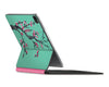Teal Sakura Blossoms Magic Keyboard Skin for iPad Pro 12.9"
