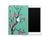 Teal Sakura Blossoms iPad Series Skin
