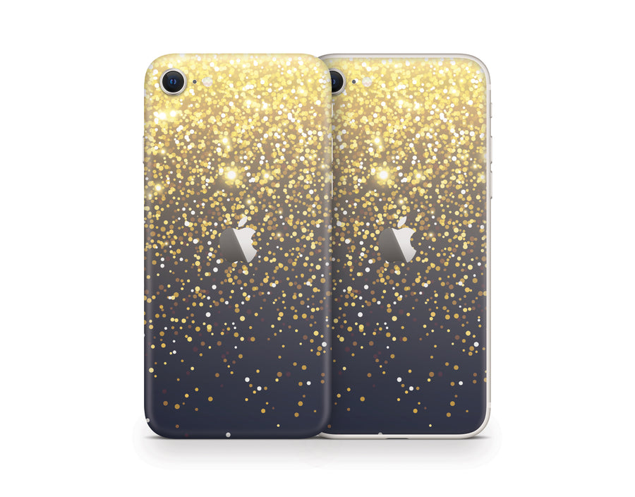 Gold Simple Dots iPhone SE Series Skin