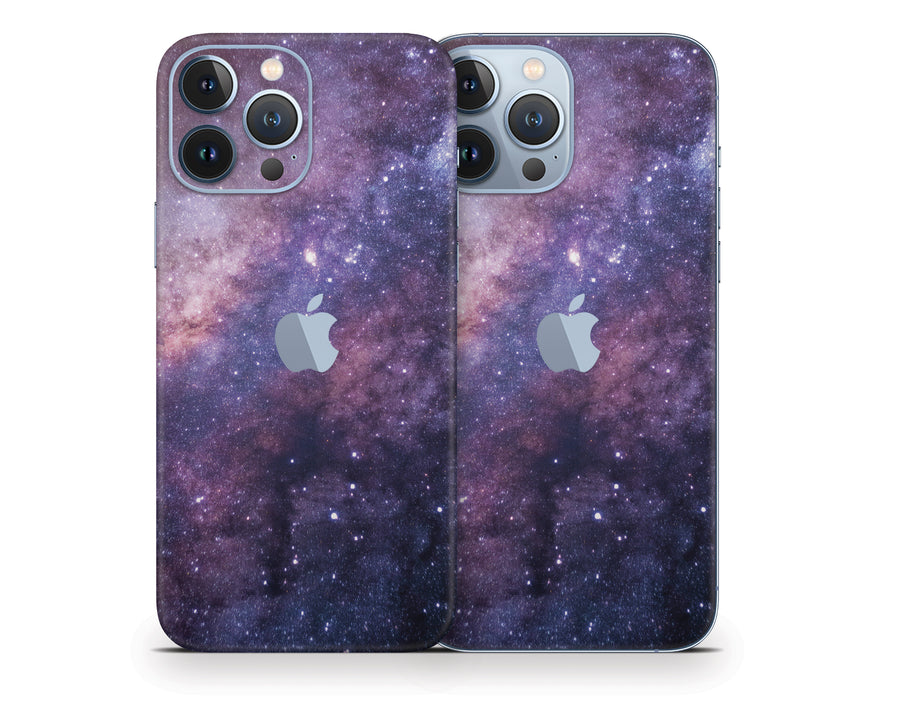 Purple Galaxy iPhone 13 Series Skin