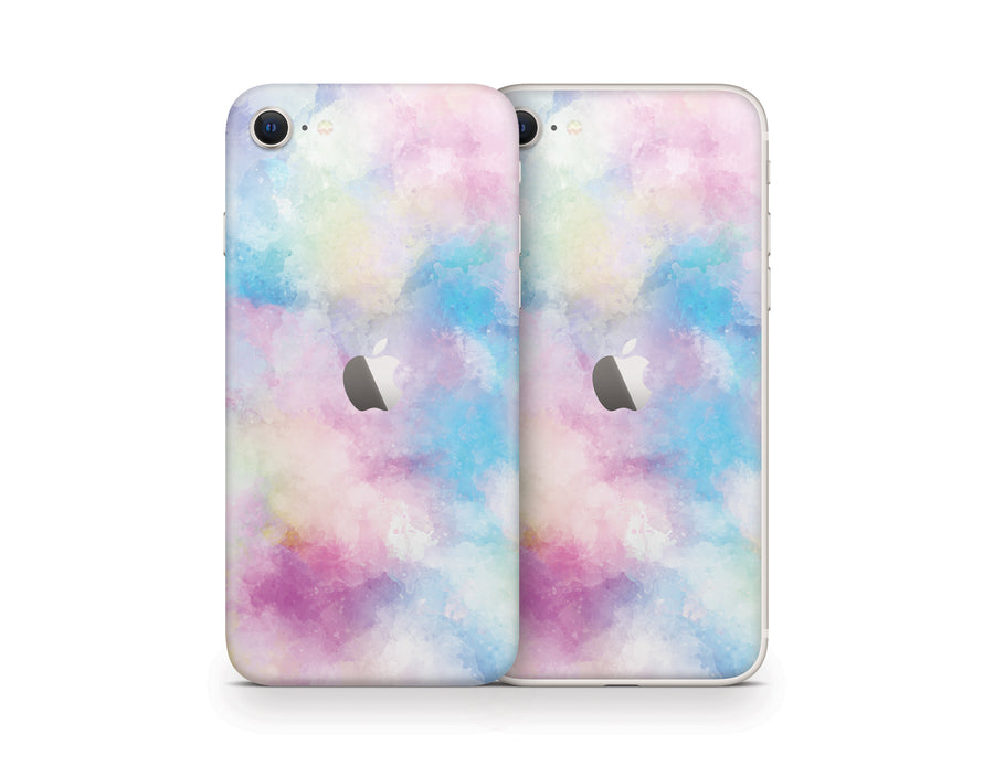 Cotton Candy Watercolor iPhone SE Series Skin