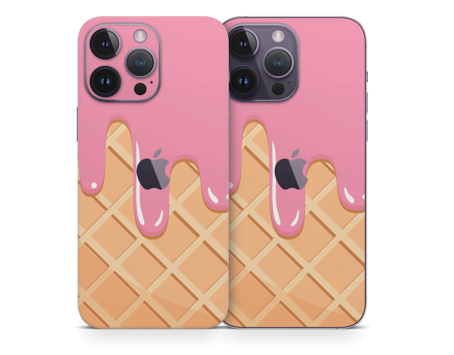 Melted Ice Cream Cone iPhone 14 Series Skin