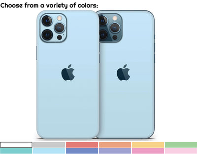 Pastel Solid iPhone 12 Series Skin - All Models | Choose Your Color