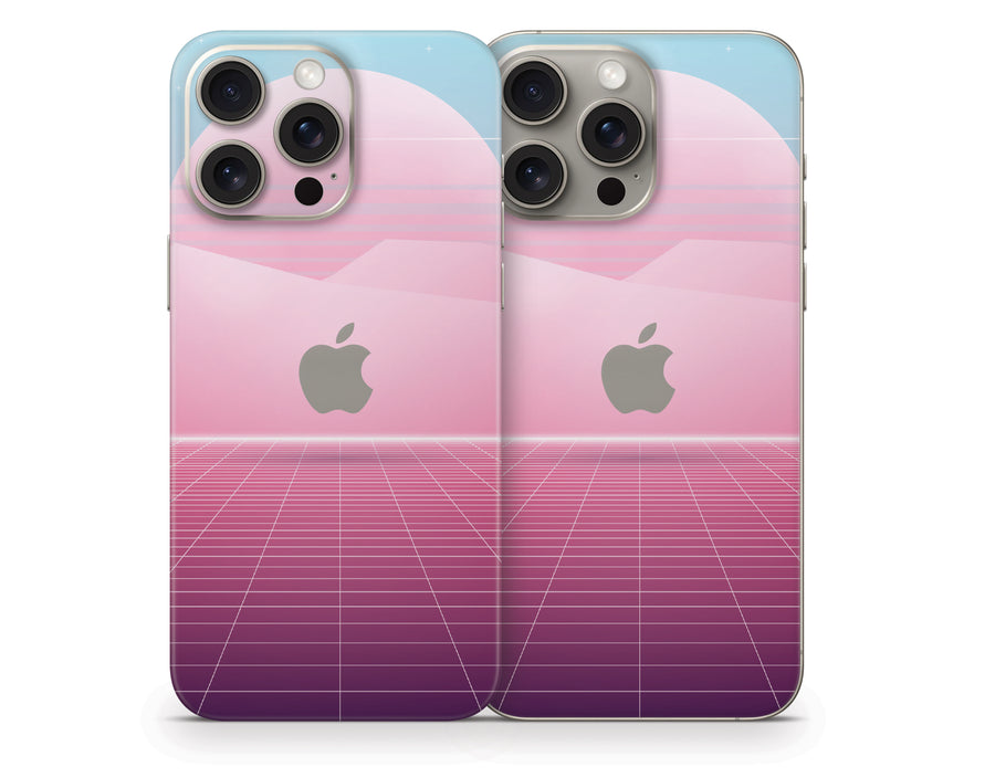 Pastel Vaporwave iPhone 15 Series Skin