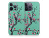 Teal Sakura Blossoms iPhone 14 Series Skin