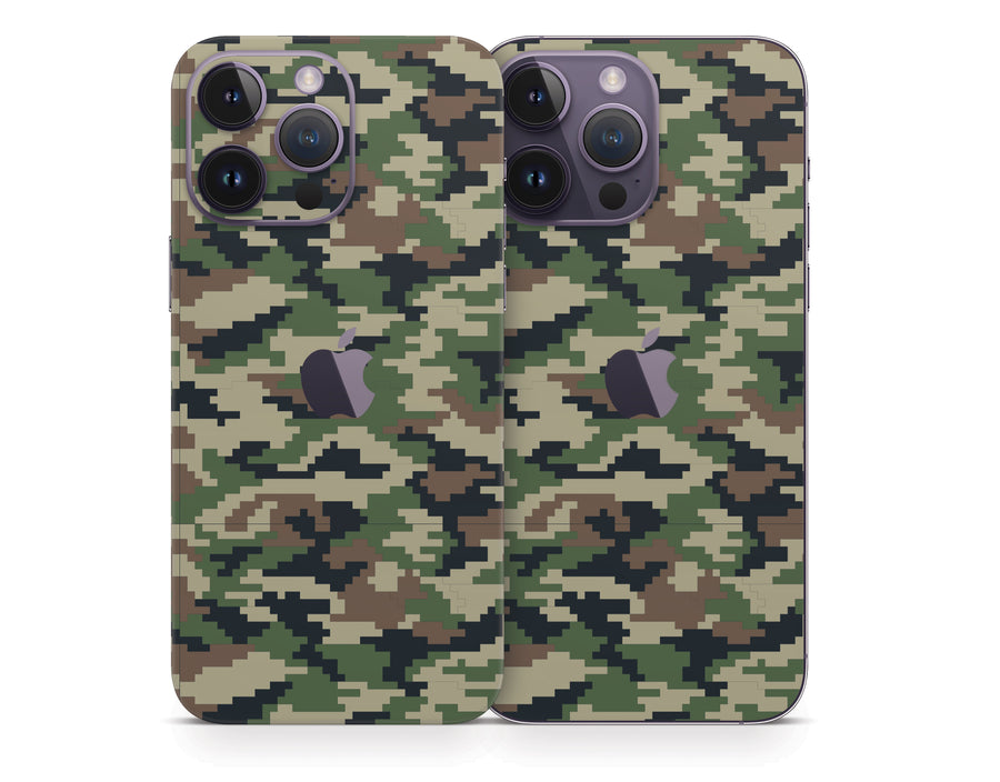 Classic Pixel Camouflage iPhone 14 Series Skin