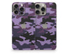Purple Camouflage iPhone 15 Series Skin