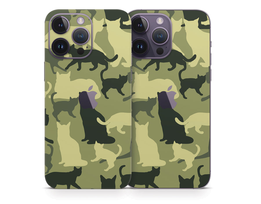 Cat Camouflage iPhone 14 Series Skin