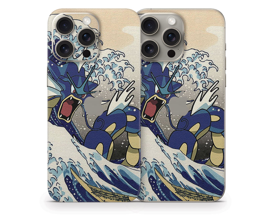 Sea Dragon Hokusai iPhone 15 Series Skin