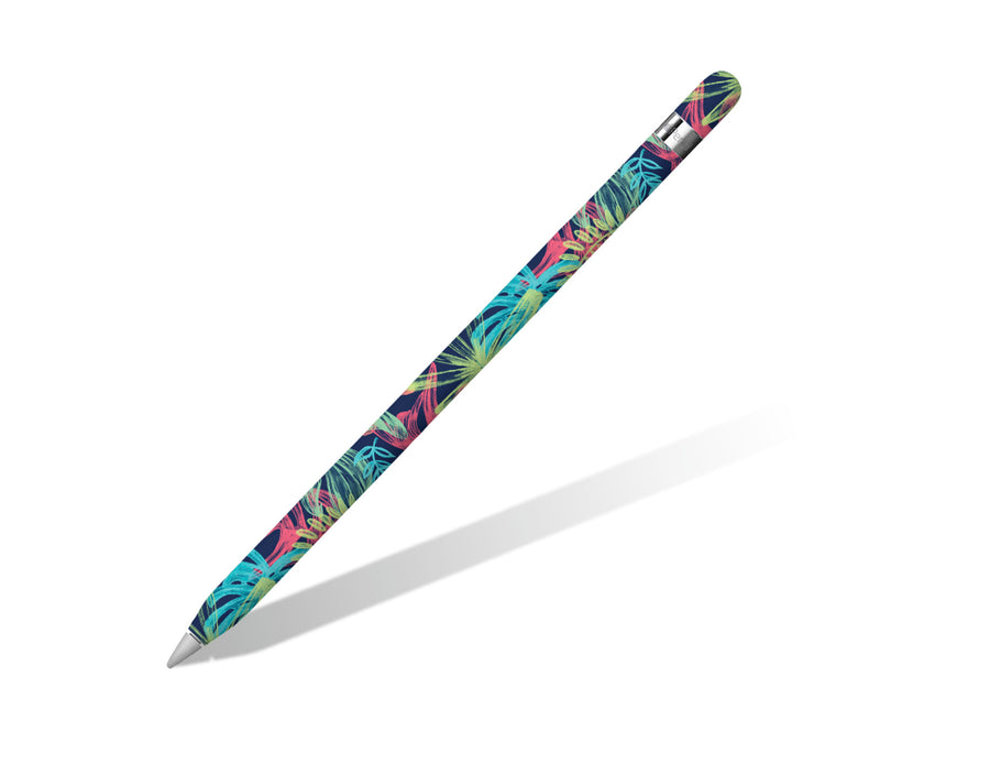 Sticky Bunny Shop Apple Pencil 2 Neon Tropical Leaves Apple Pencil 2 Skin