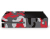 Red and Gray Camouflage Xbox One Skin