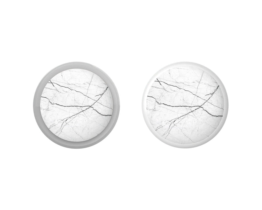 White Marble AirTag Skin - Set of 2