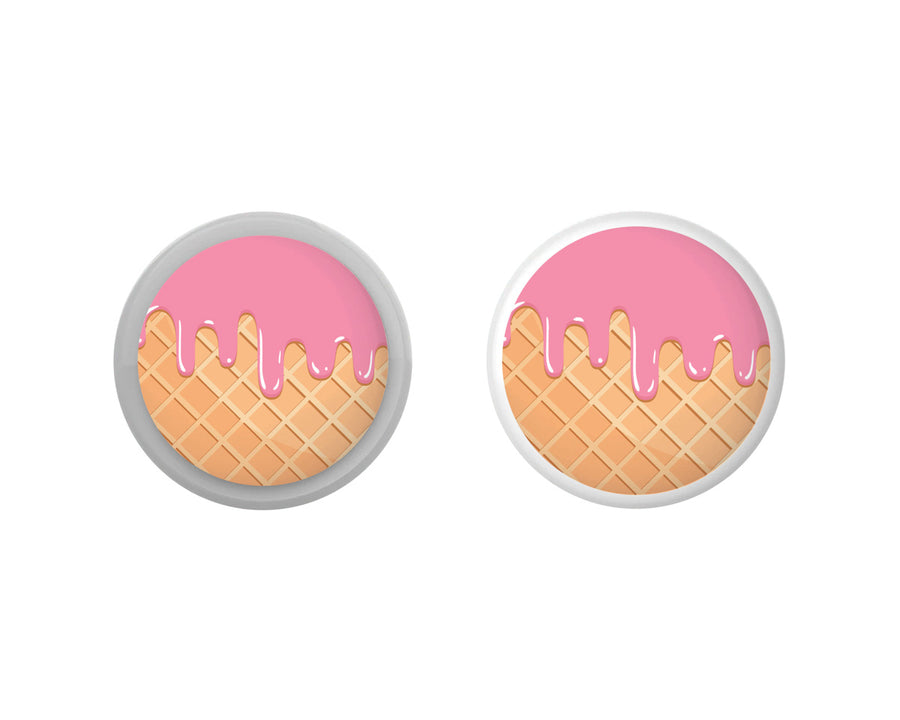 Melted Ice Cream Cone AirTag Skin - Set of 2