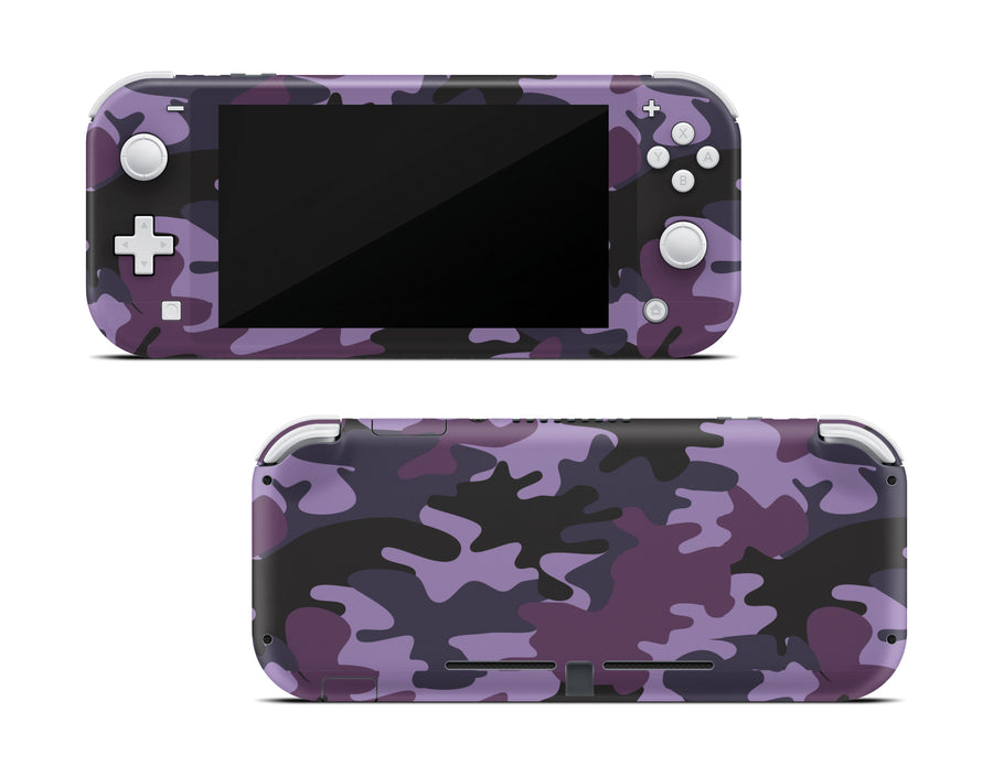 Purple Camouflage Nintendo Switch Lite Skin