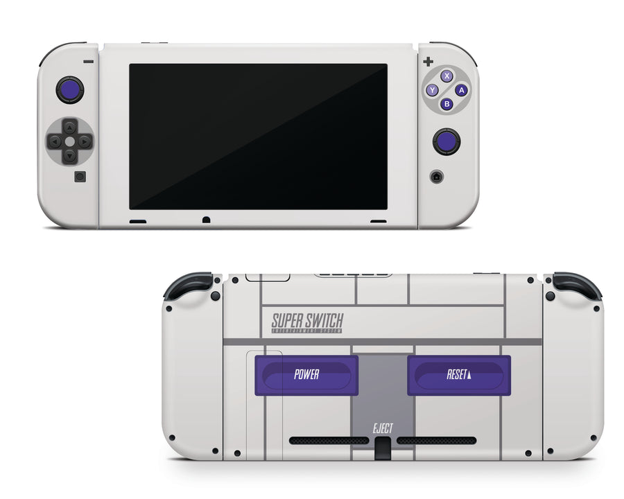 Retro Series SNES Nintendo Switch Skin