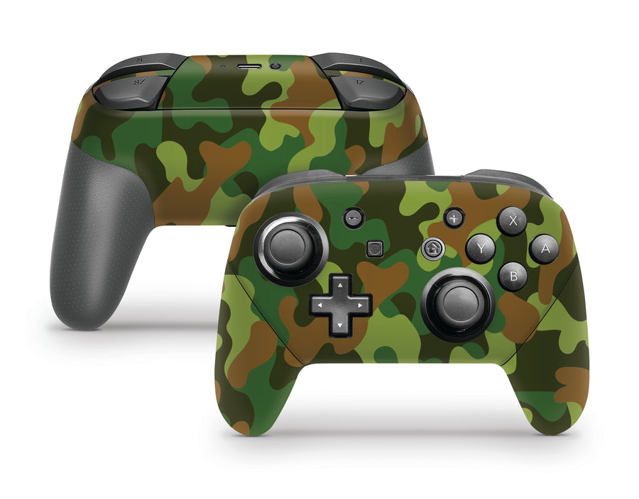 Classic Camouflage Nintendo Switch Pro Controller Skin