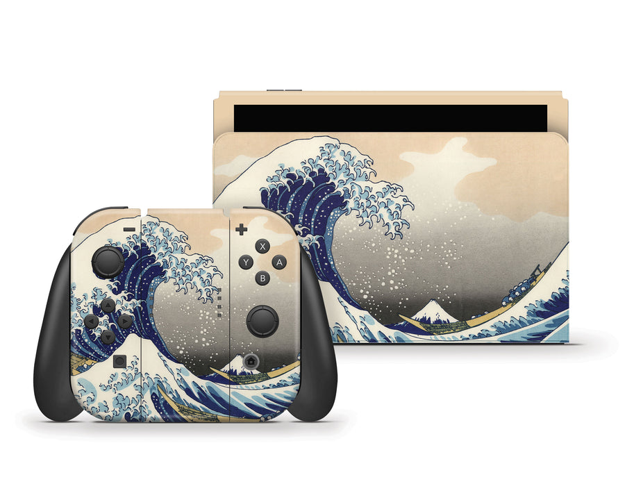 Great Wave Off Kanagawa By Hokusai Nintendo Switch OLED Skin