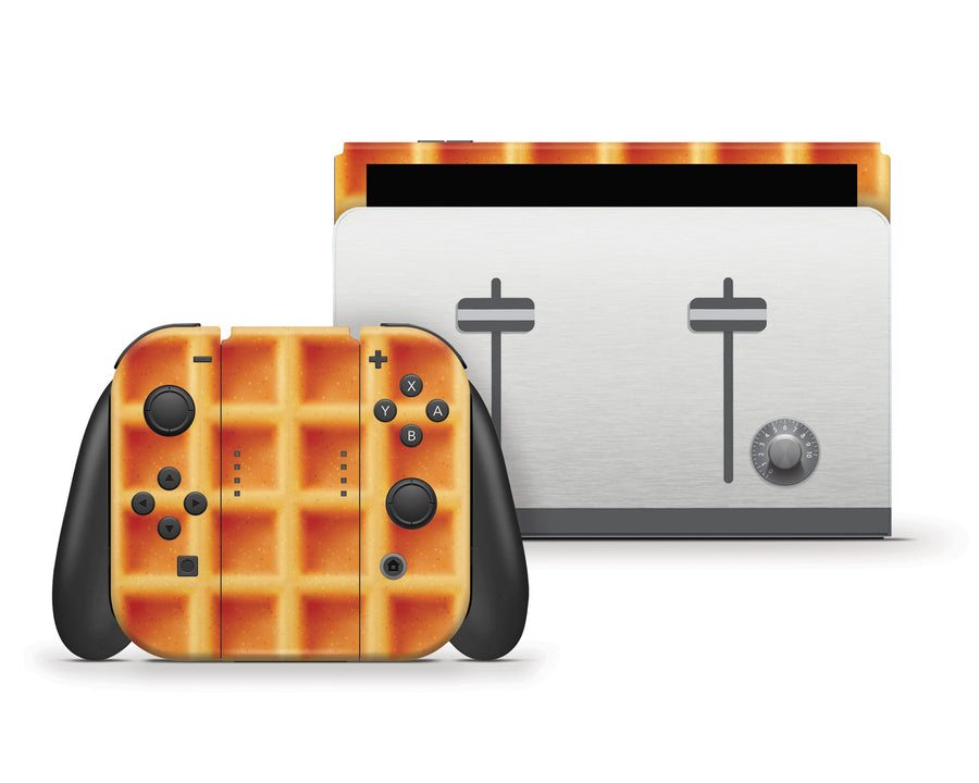 Waffle Toaster Nintendo Switch OLED Skin