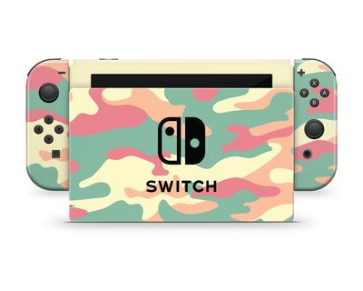 Pastel Camouflage Nintendo Switch Skin